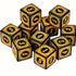10pcs Set of D6 Celtic Pattern Dice 16mm - Various